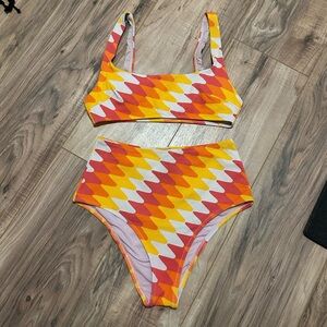 Vibrant Zigzag Bikini Set